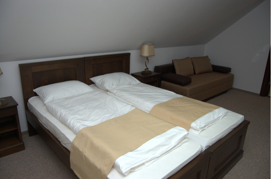 CAMERA NR.8 - camera tripla (2 locuri + canapea extensibila) cu baie proprie + jacuzzi